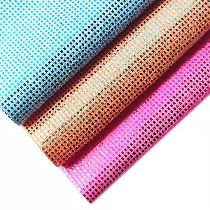 Manufacturer's New Colorful Fantasy Leather Luggage PU Bottom Artificial Leather For Pen Handbag Cosmetic Bag Fabric Shoes Sofas